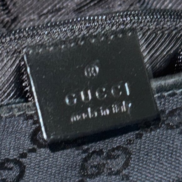 GUCCI GG CANVAS Vintage Jackie O Black Small - Picture 4 of 11